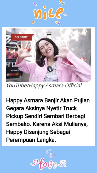 Happy Asmara Nyetir Truck Pickup Sendiri kala Bagi-bagi Sembako dipuji Cewek Langka #shorts