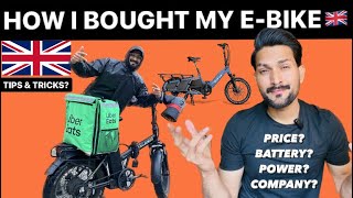 How I Bought My EBIKE in UK  | Delivery Jobs| Uber Eat, Just Eat, Deliveroo| Delivery Acoutants