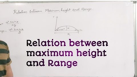 Maximum Height vs Range: Understanding Their Relationship in Physics height and range