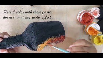 Mixed media Altered bottle DIY Tutorial