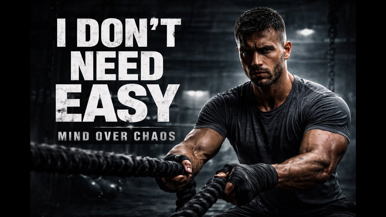 I DON’T NEED EASY – Aggressive Motivational Rap | Discipline Over Comfort