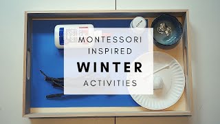 Winter | Montessori Inspired Activities for Toddlers & Preschoolers | Winter Activities