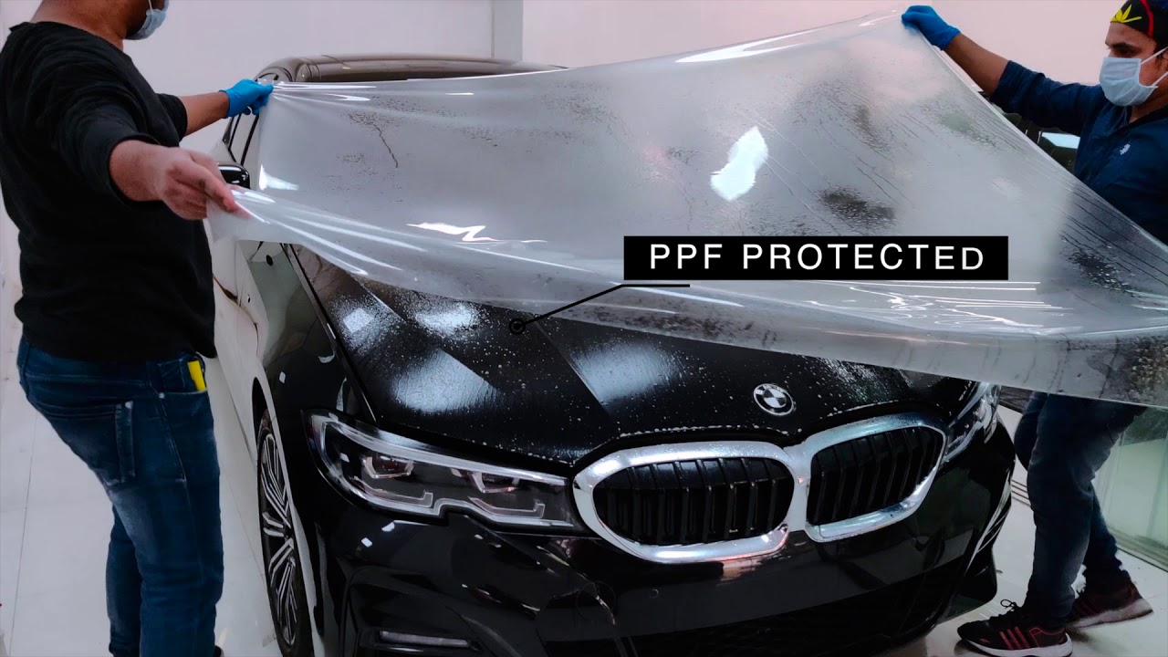 BMW 330i protected with Paint Protection Film (PPF) by gloss auto