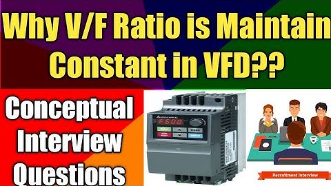 Why V/F Ratio is Maintained Constant in VFD | Variable Frequency Drive | Hindi