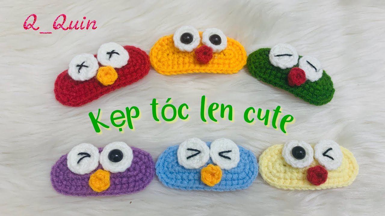 Hướng dẫn móc kẹp tóc len