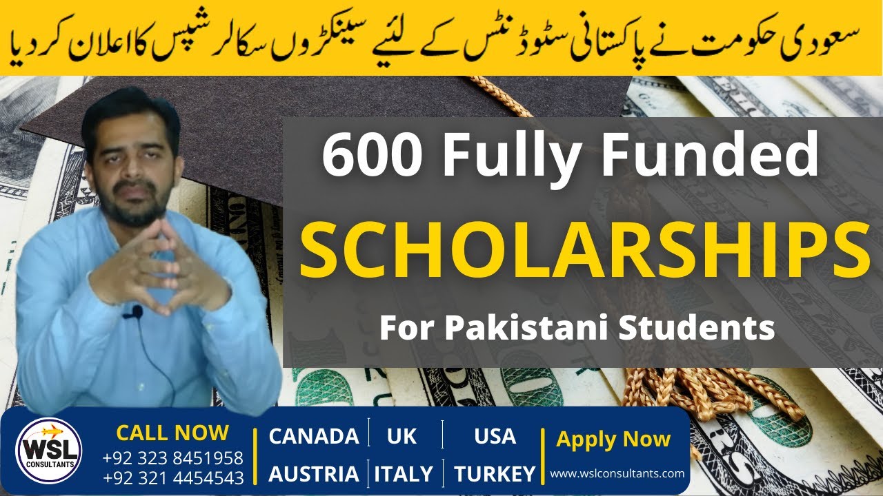 phd scholarships for pakistani students in saudi arabia