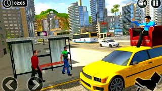 game simulator mengemudi mobil mobilan limo taksi - android gameplay screenshot 5