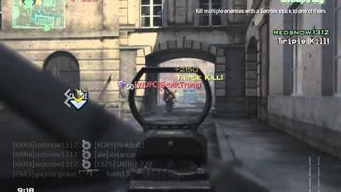 mw3 triple stuck semtex new video of redsnow1312