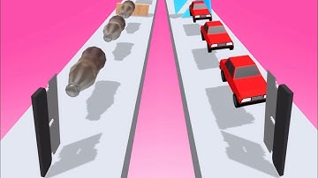 ✅ Slicer Runner! Relaxing sounds! Satisfying Video ASMR Cutting Game Mobile Android, IOS