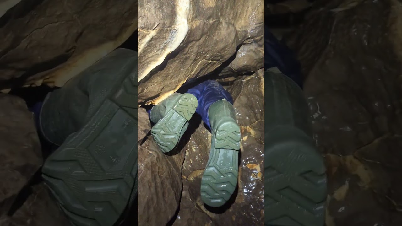 Hell hole he got stuck and couldn't get out! claustrophobia like no other 😱