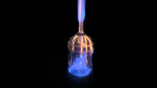 Slow-motion whoosh bottle - combustion of ethanol.