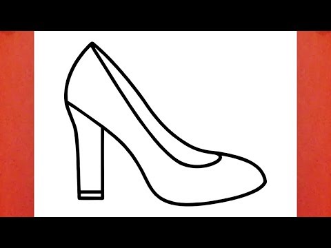 HOW TO DRAW A HIGH HEEL SHOE