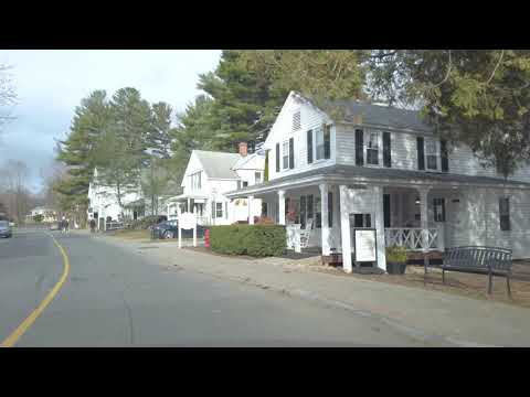 Driving from Pittsfield to Lenox, Massachusetts, USA