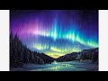 Acrylic/Oil Painting Time-lapse | Aurora Borealis