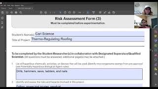 Information ISEF Form 3 - Risk Assessment Form Guide