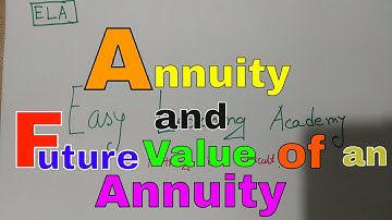 Time Value of Money/ Annuity/ future value of Annuity/HSC & BBA Finance I Bangla Tutorial