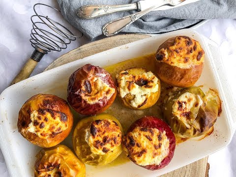 Video: Manzanas Glaseadas Al Horno Con Queso