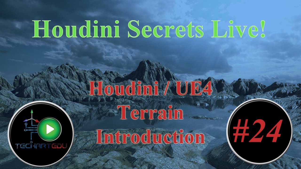 Houdini Secrets Live, #24, Houdini / UE4 Terrain Introduction - YouTube