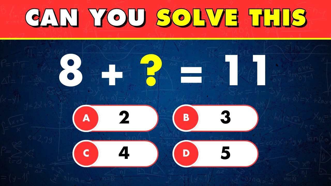 The Ultimate Math Quiz: Easy to Insanely Difficult! - YouTube