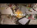 Aesthetic study vlog📚✨| preparing for tests, late-night study sessions, note-taking, productive days