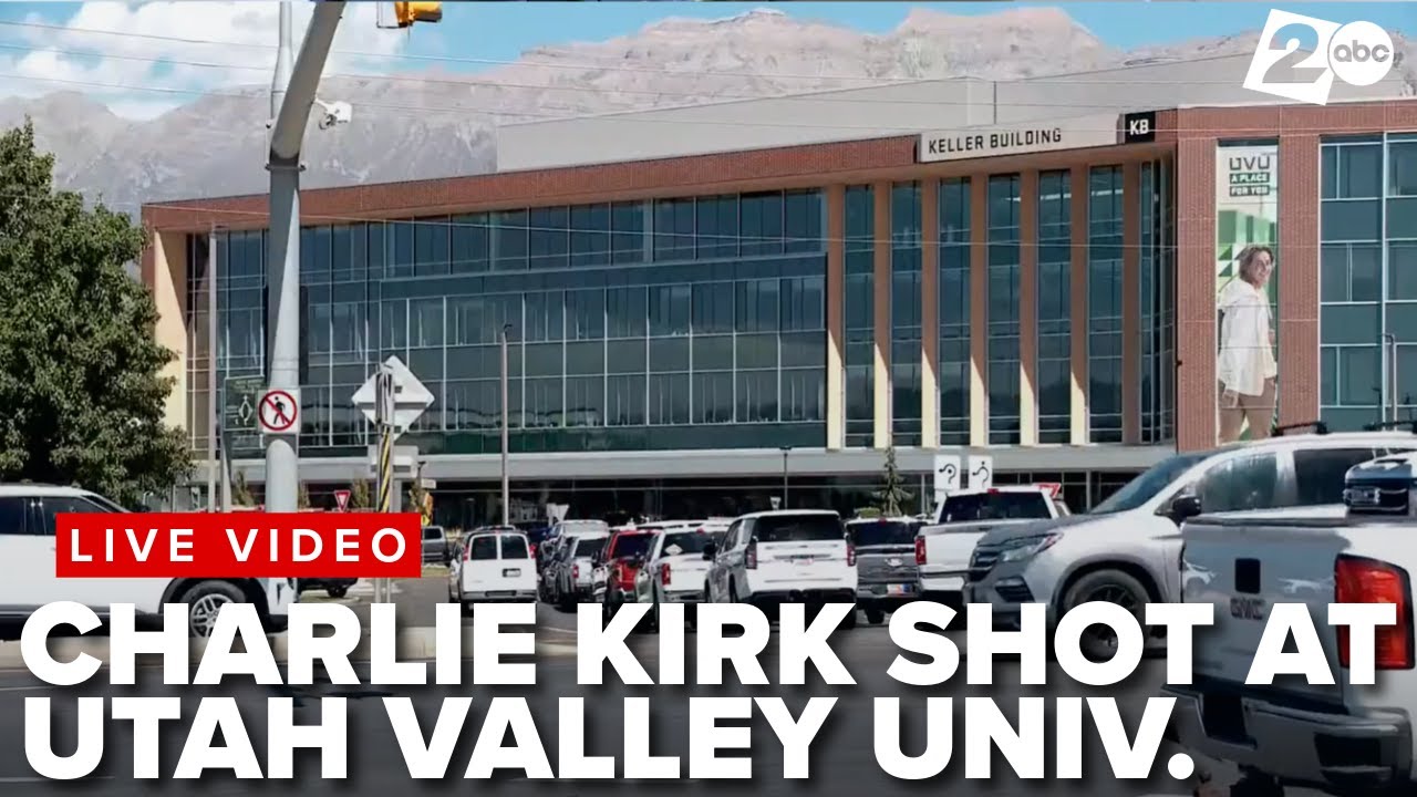 Charlie Kirk shot at Utah Valley University event - live view of police ...