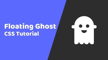 Cute Floating Ghost using HTML and CSS only