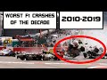 WORST F1 crashes of the decade (2010-2019) *no music*