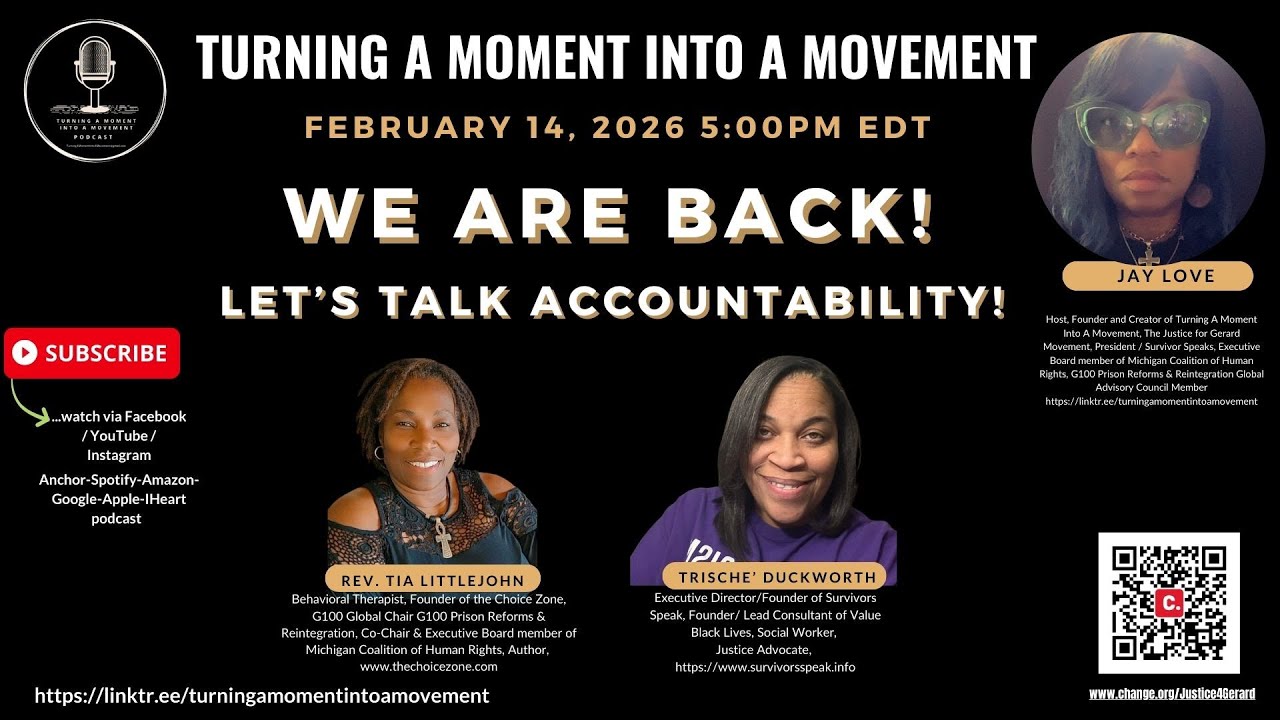 We Are Back! "Let’s Talk Accountability"