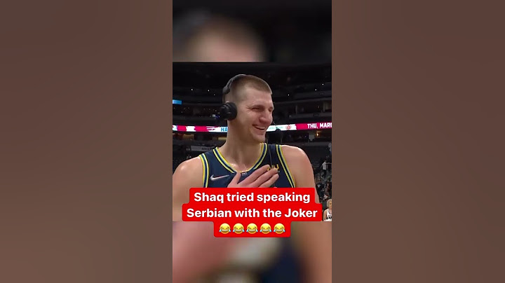 SHAQ tries to speak SERBIAN with Nikola Jokic 🤣 #Shorts