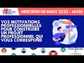 Vos motivations professionnelles pour construire un projet professionnel qui vous correspond