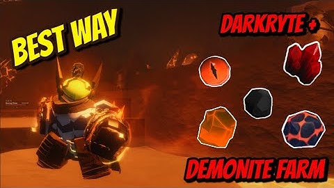 The BEST Way to get Demonite + Darkryte and other rare ores | Roblox The Forge