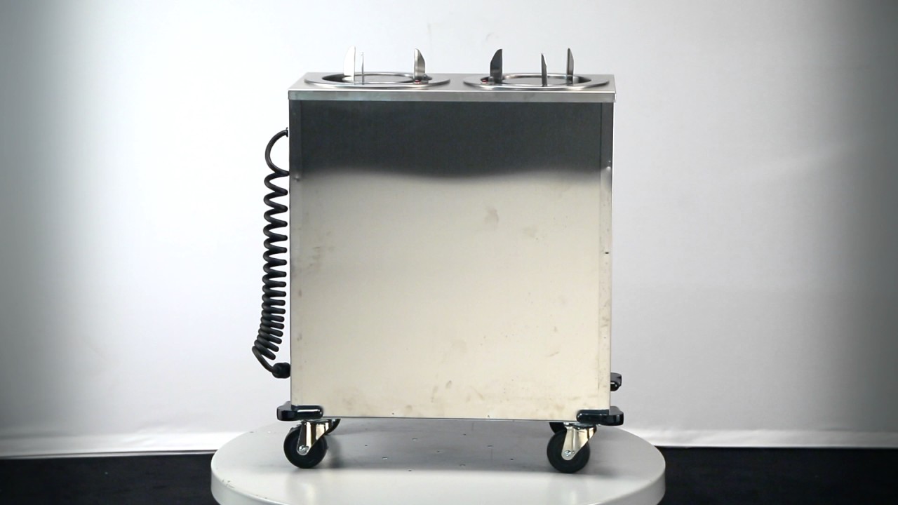 Lakeside 927 Mobile Plate Dispenser, Heated, Adjust-a-Fit®, Two