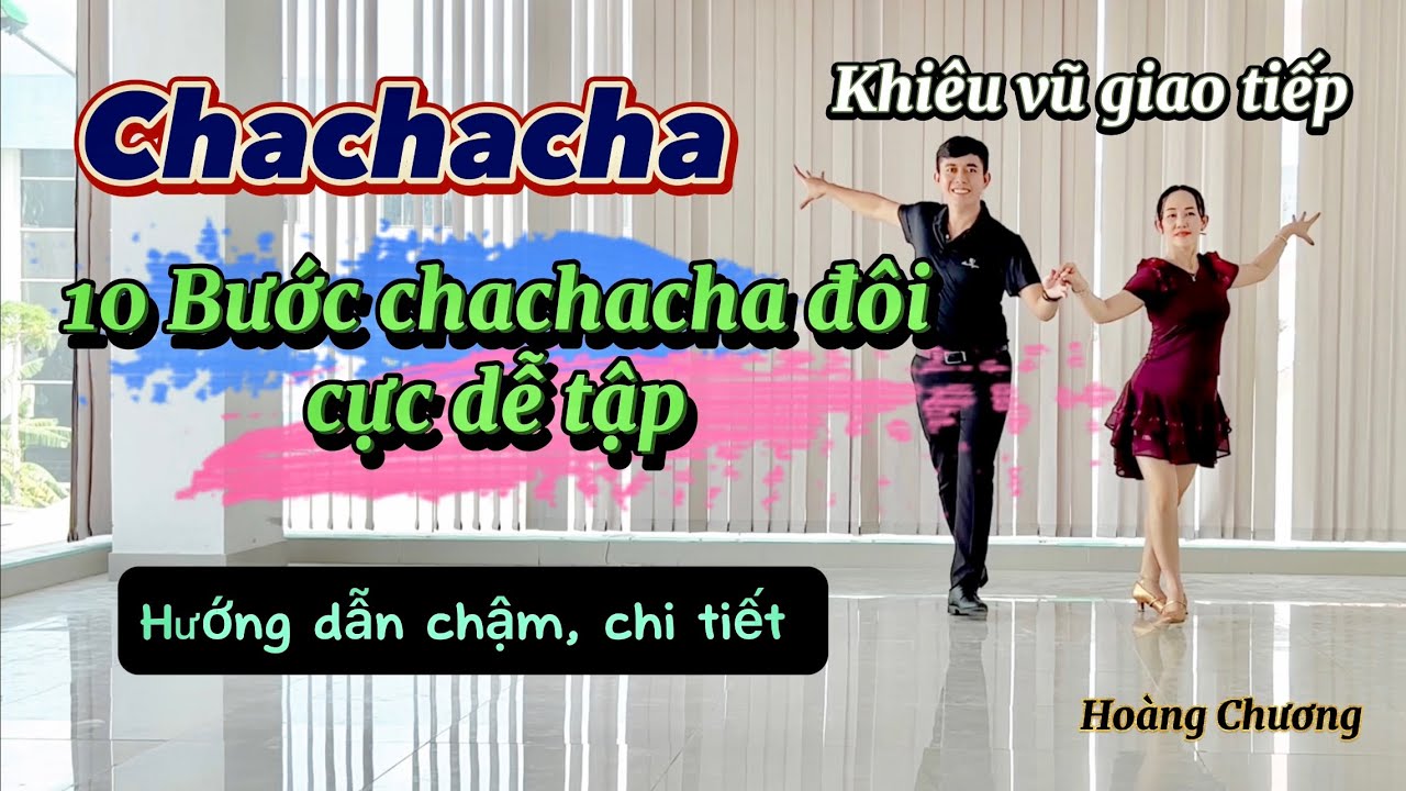 🔥 Bài tập Chachacha đôi 10 bước cực dễ 🔥 dành cho người mới học 👯