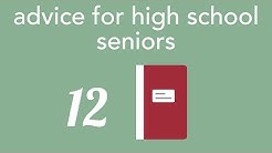 advice for high school seniors 