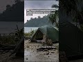 🌧️🏝️ Escape to a remote island where gentle rain meets the sound of ocean waves.