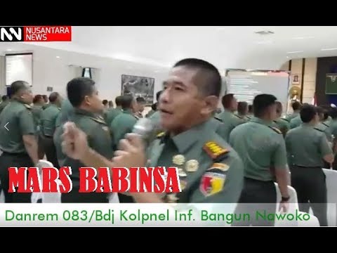 MARS BABINSA - Cover by Danrem 083/BDJ Kolonel Inf. Bangun Nawoko