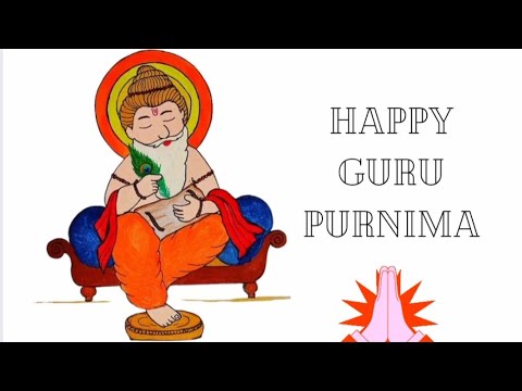 guru purnima drawing/Happy Guru purnima/गुरु पूर्णिमा/guru purnima  painting/easypainting #howtodraw - YouTube