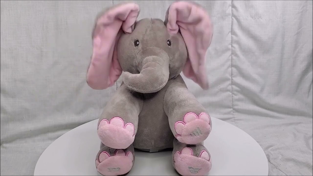 Dimple Animated Plush Singing Kaia Elephant with Peek-a-boo Interactive Feature