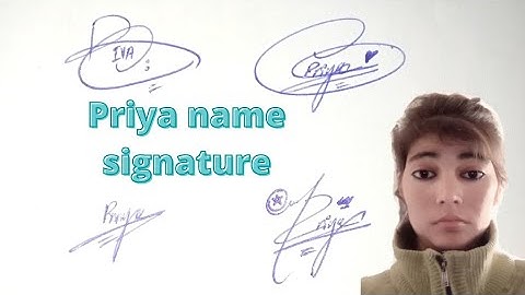 Priya name signature in English#indian  name sign