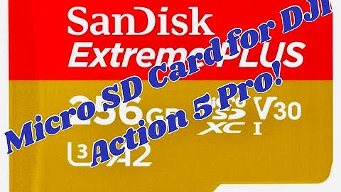 Micro SD Card for the DJI Action 5 Pro