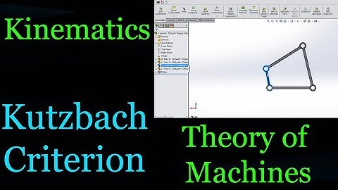 Kutzbach Critirion | 3131906 | kinematics Theory of machines | GTU