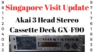 Akai 3 Head Stereo Cassette Deck GX-F90 How To Use Price Connection IN HINDI 9811204032 / 9717618838