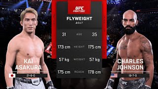 UFC 5 | Kai Asakura vs Charles Johnson | UFC FULL FIGHT 2026 | Flyweight Bout | PS5 Gameplay 4k60FPS