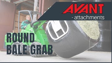 Avant attachments: Round Bale Grab