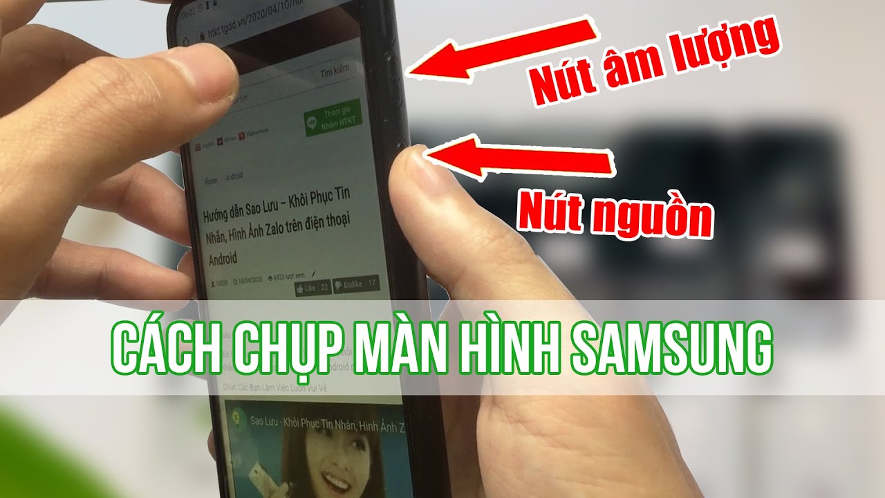 2 cách chụp ảnh màn hình trên điện thoại SAMSUNG - youtube