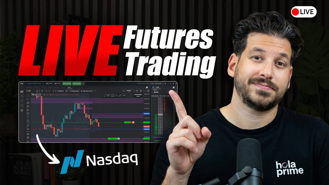 LIVE Day Trading Scalping The US New York Open On NASDAQ - YouTube