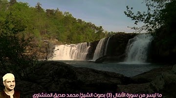 تلاوة خاشعة مما تيسر من سورة الأنفال (٣) بصوت الشيخ/ محمد صديق المنشاوي