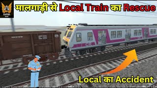 एक local दूसरी local से टकरा गई 🎉| rg train tech demo train rescue #gamingvideos screenshot 4