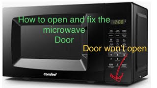 Microwave door won’t open, how to open it / repair