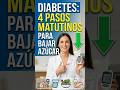 Diabetes: 4 pasos matutinos para bajar azúcar en sangre #recetas #alimentossanos